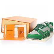 	 Louis Vuitton Trainer Green Signature - 1AA6VR - 4