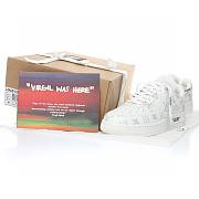 Louis Vuitton Nike Air Force 1 Low By Virgil Abloh Logo White AEU3BM16M698 - 5