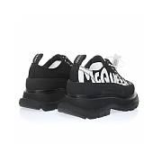 Alexander McQueen Tread Slick Low Lace Up Graffiti Black Black White - 682423WIABD1070 - 3