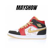 Air Jordan 1 Mid XQ White Black Sport Red - DV0576-176 - 1