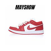 Air Jordan 1 Low Gym Red White - 553558-611  - 1