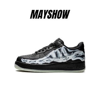 Nike Air Force 1 Low Black Skeleton Halloween (2019) - BQ7541-001