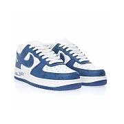 Louis Vuitton Nike Air Force 1 Low By Virgil Abloh Navy Blue AEU3BM16M693-MS0232 - 2