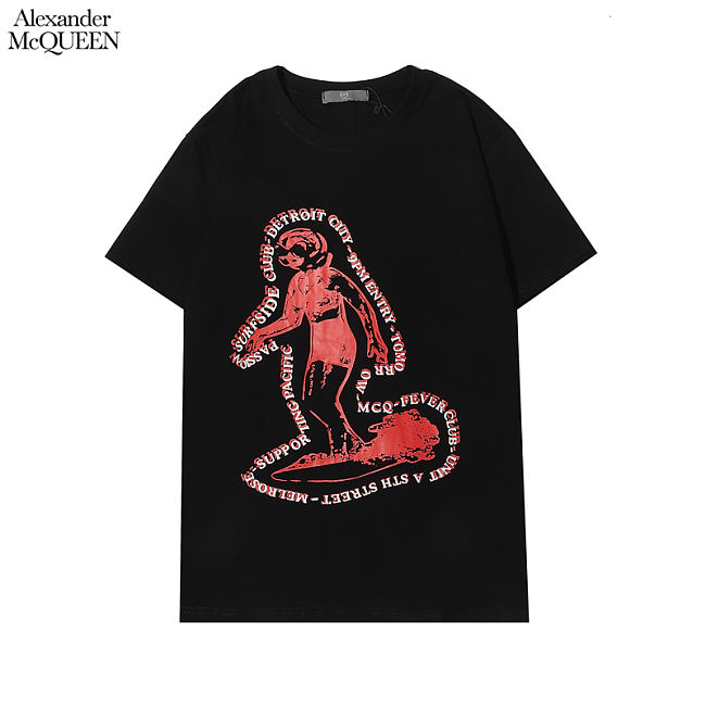 	 Alexander Mcqueen T-shirt Black SF016 SF0050 - 1