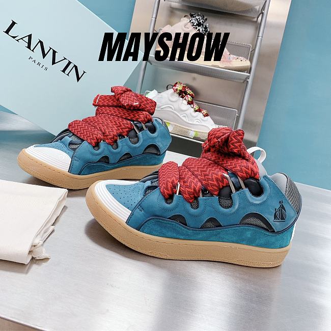 	 Lanvin Leather Curb Blue Red - FM-SKRK11-DRAG-A2018 - 1