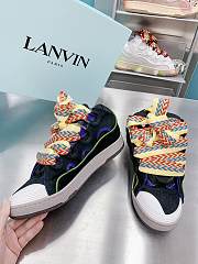 Lanvin Leather Curb Black Purple - 4