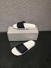 Rick Owens DRKSHDW Rubber Slide Black Milk  - 5