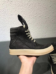 Rick Owens Black Dirt Geobasket Sneakers - 5