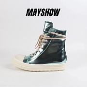 Rick Owens DRKSHDW High Top Green Metallic - 1