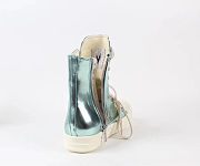 Rick Owens DRKSHDW High Top Green Metallic - 3