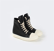 Rick Owens Ss22 Fogachine Sneakers In Full Grain Calf - 3