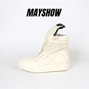 Rick Owens Geobasket High Top Milk Mousse