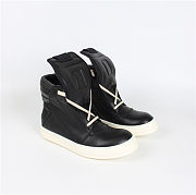 	 Rick Owens Zip Geobasket Sneakers Black - 5