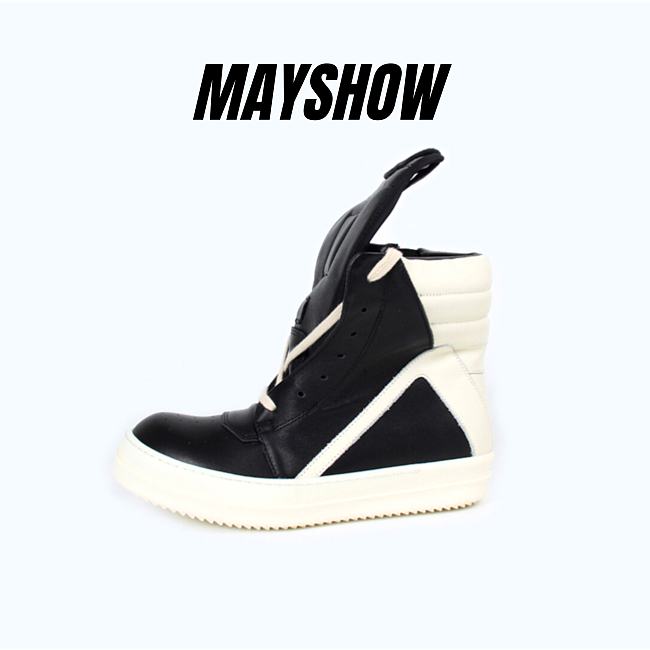 Rick Owens Geobasket High Top Black And Milk - 1