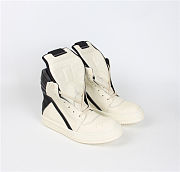 Rick Owens Geobasket High Top Milk And Black - 4