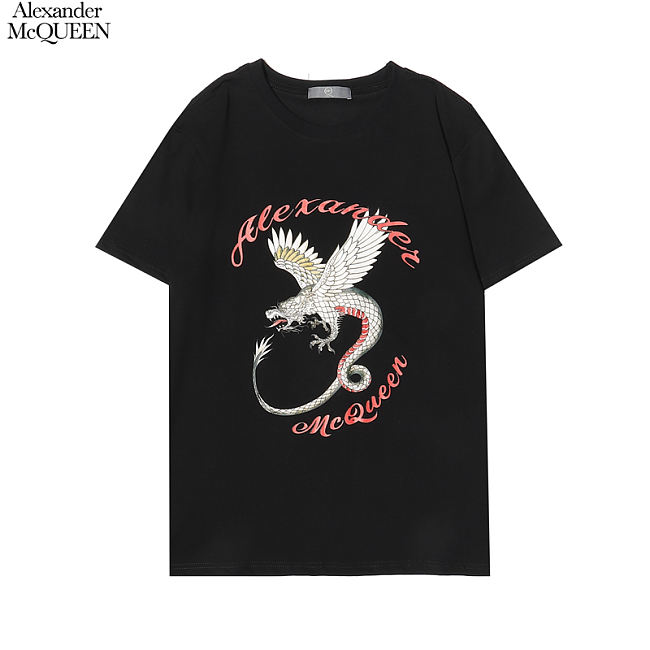 	 Alexander Mcqueen T-shirt Black SF029 SF0051 - 1