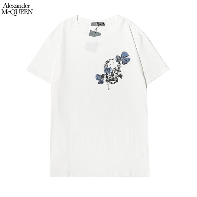  Alexander Mcqueen T-shirt White SF023 SF0050 - 1