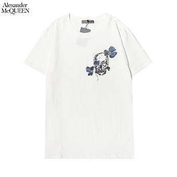  Alexander Mcqueen T-shirt White SF023 SF0050