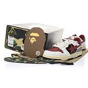 A Bathing Ape Bape SK8 Sta Vintage White Red - 1I20-291-020 - 4