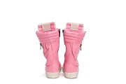 Rick Owens Leather Sneaker Boots in Pink  - 4