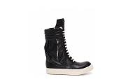 Rick Owens Leather Sneaker Boots in Black - 5