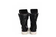 Rick Owens Leather Sneaker Boots in Black - 2