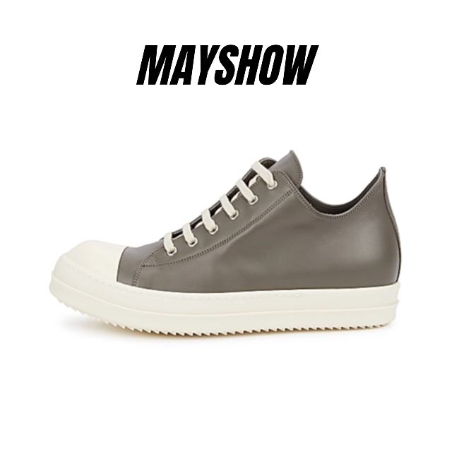 Rick Owens Strobe Low Top Taupe - 1