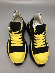 Rick Owens DRKSHDW Low Abstract Canvas Yellow - 5