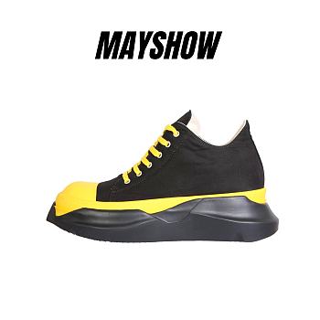 Rick Owens DRKSHDW Low Abstract Canvas Yellow