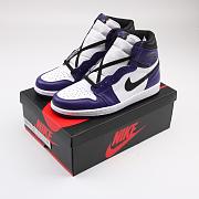 Air Jordan 1 Retro High Court Purple White - 555088-500 / 575441-500 - 5