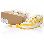 Louis Vuitton Nike Air Force 1 Low By Virgil Abloh Yellow White AEU3BM16M693-3308-8 - 5