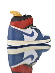 Air Jordan 1 Retro High Union Los Angeles Blue Toe - BV1300-146  - 2