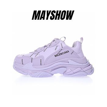 Balenciaga All Over Logo Triple S Lilac - 524039W2FA15510