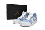 Air Jordan 1 Mid Mixed Textures Blue - DA4666-100 - 2