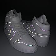 Air Jordan 1 Mid Iridescent Reflective White - CK6587-100 - 6