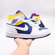 Air Jordan 1 Mid Royal Blue Laser Orange - 554724-131 - 3