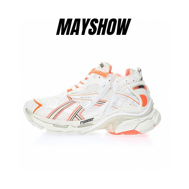 Balenciaga Runner Orange White - 677403W3RBM9770 - 1