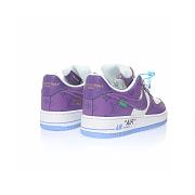 Louis Vuitton Nike Air Force 1 Low By Virgil Abloh Purple White AEU3BM16M693-3308-7 - 5