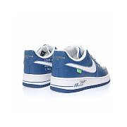 Louis Vuitton Nike Air Force 1 Low By Virgil Abloh Blue AEU3BM16M693-MS0233 - 3