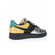 Louis Vuitton Nike Air Force 1 Low By Virgil Abloh Black Metallic Silver - AEU3BM16M693-3308-6 - 5