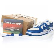 	 Louis Vuitton Nike Air Force 1 Low By Virgil Abloh Blue White AEU3BM16M693-3308-4 - 4