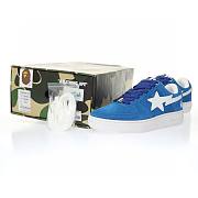 A Bathing Ape Bape Sta Low Blue Suede - 001FWH201047_BLU - 5