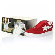 A Bathing Ape Bape Sta Low Red Suede - 001FWH201047_RED - 5