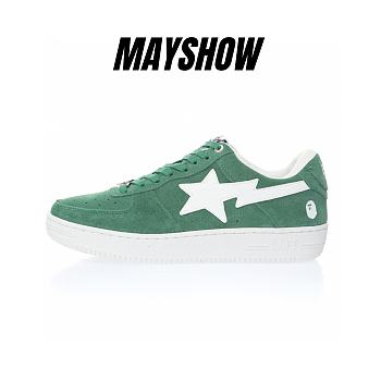 A Bathing Ape Bape Sta Low Green Suede - 001FWH201047_GRN