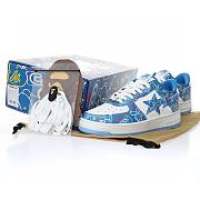 A Bathing Ape Bape Sta Medicom Toy Bearbrick Camo Blue - 5