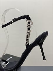 julie 85 crystal logo sandal in nylon - 5