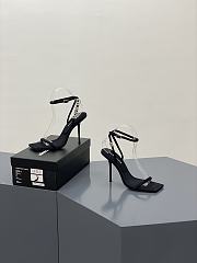 Alexander Wang julie 105 crystal logo sandal in nylon - 5