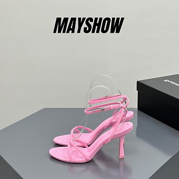 	 Alexander Wang dahlia 85 sandal in pink nylon