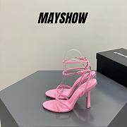 Alexander Wang dahlia 105 sandal in pink nylon - 1