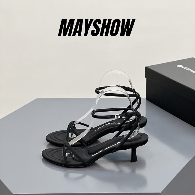 	 Alexander Wang dahlia 50 sandal in black nylon - 1